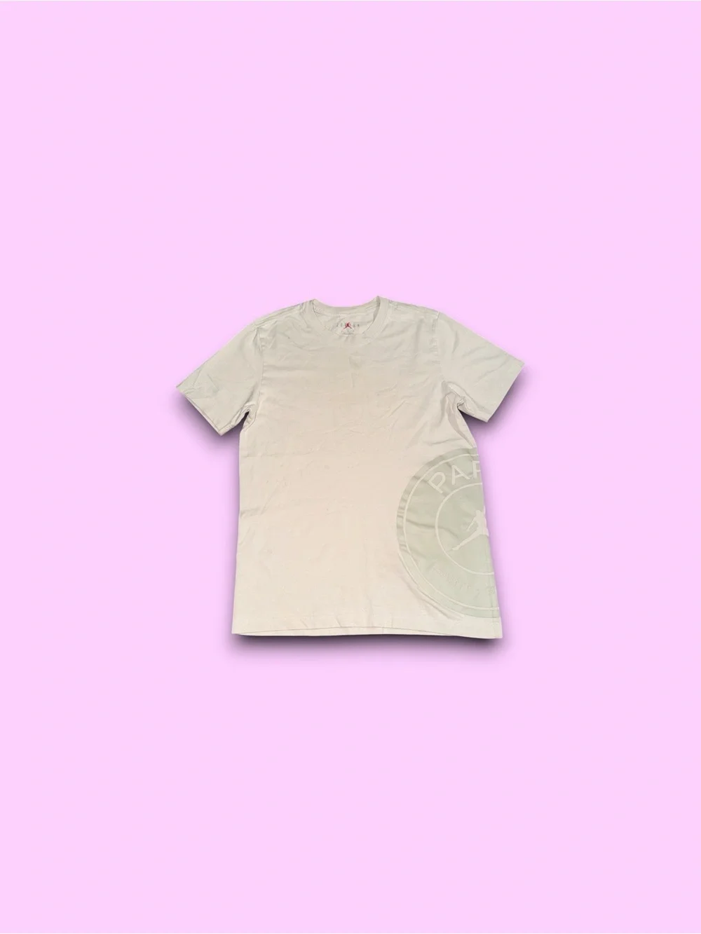 Air Jordan x PSG Paris Saint Germain T-Shirt beige mens small